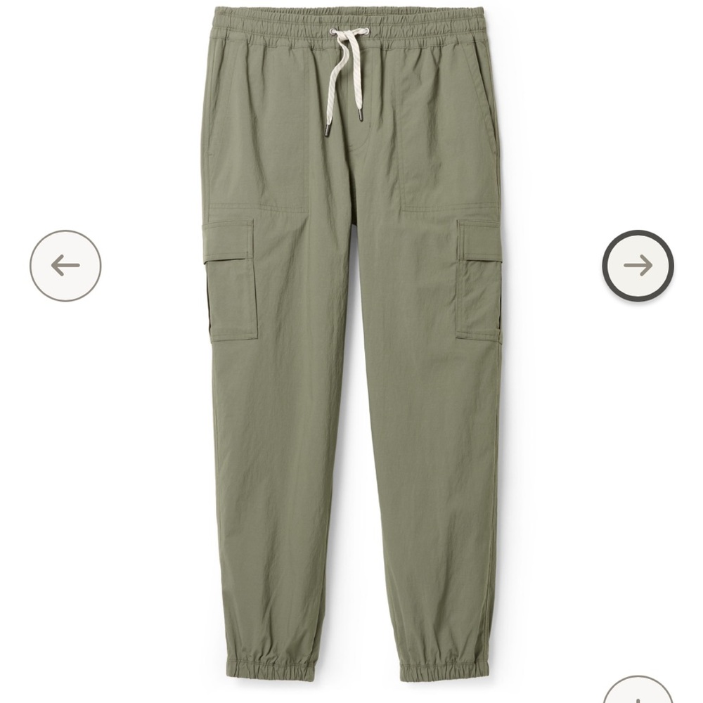 •VUORI• Birch Joggers Army Green Utility